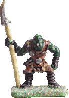 Plastic orc with spear